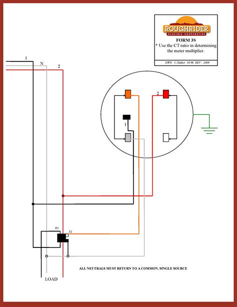 Single Phase Meter Circuit Diagram