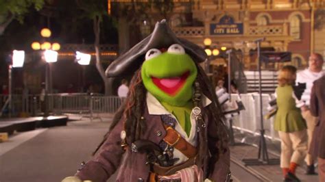 Kermit The Frog At Pirates Of The Caribbean On Stranger Tides Black