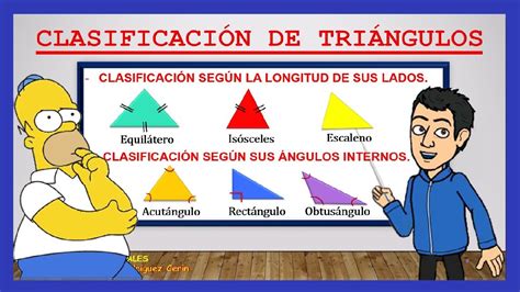 Clasificación De Los Triángulos Según Sus Lados Y Sus ángulos Youtube