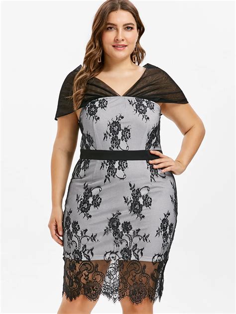 Buy Wipalo Women Two Tone Bodycon Dress Plus Size Sleeveless Color Block