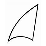 Shark Fin Clipart Outline Sail Clip Drawing