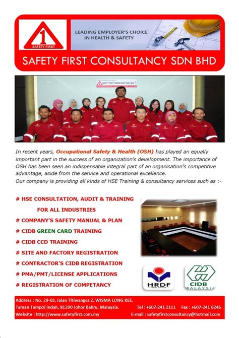 Owned by genting simon sdn. Safety First Consultancy Sdn Bhd (Johor Bahru, Malaysia ...