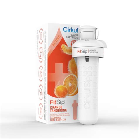 Cirkul Fitsip Orange Tangerine Water Flavor Cartridge 1 Pack