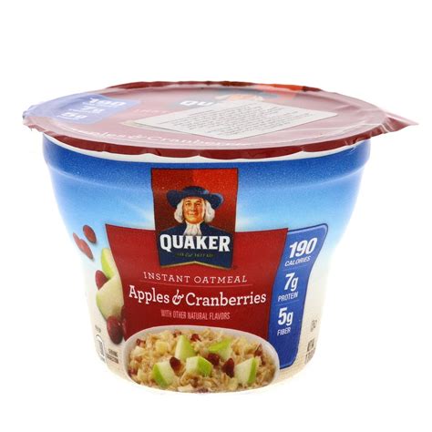 Quaker Instant Oatmeal Apples And Cranberries 51g Online At Best Price