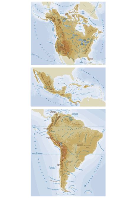 Mapa Fisico Mudo America Del Sur