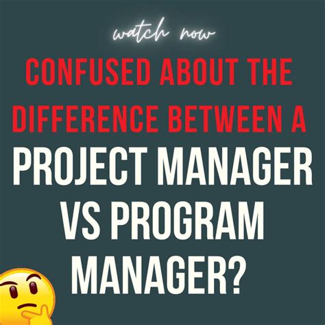 Program Manager Vs Project Manager Key Differences Cornerstone Dynamics