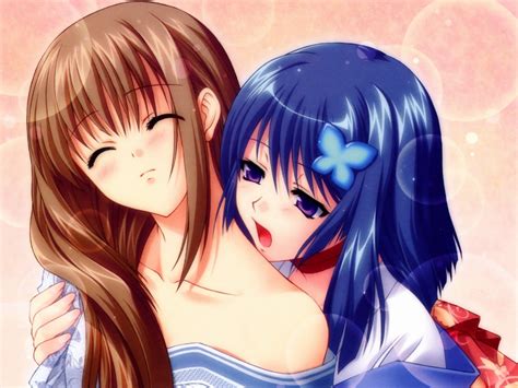 Gambar Anime Girl And Babe Kissing Gif Animegif77