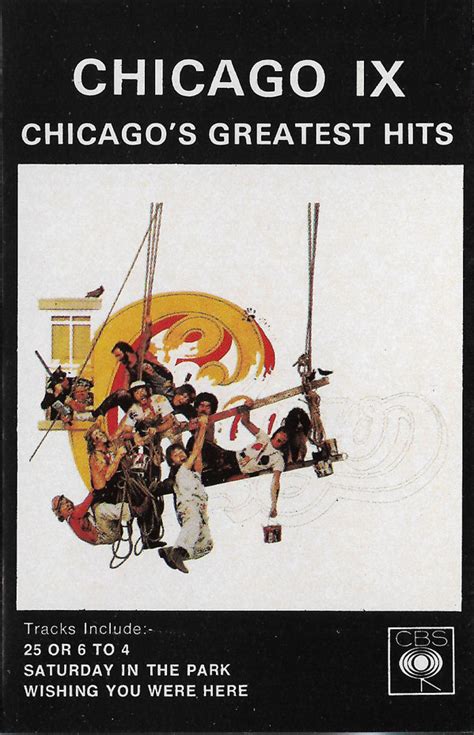 Chicago Chicago Ix Chicagos Greatest Hits Cassette