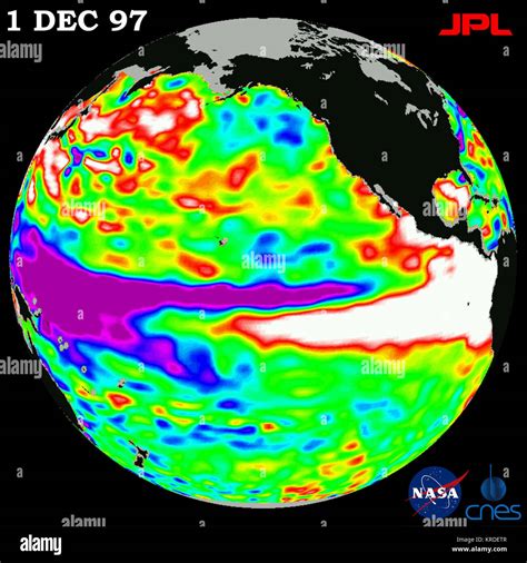 1997 El Nino Topex Stock Photo Alamy