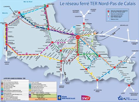 Nord Pas De Calais Rail Map