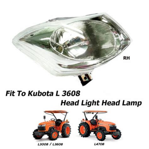 Kubota Tractor Head Light Assembly Set 1 Pc L30083608 L4708 Headlight