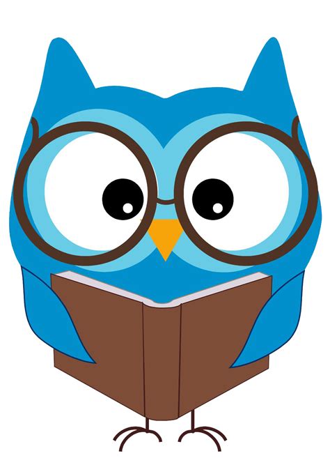 Owl Reading Book Clipart Clipart Suggest