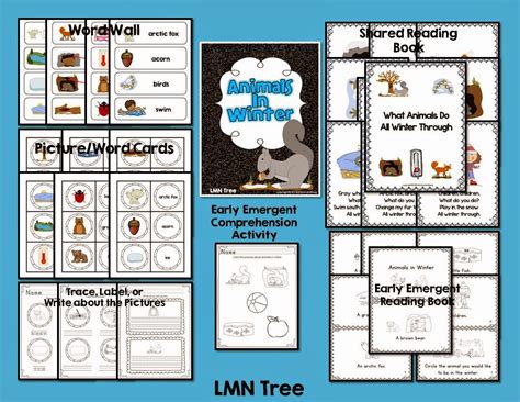 Lmn Tree Animals In Winter Free Resources Free Activities And Great