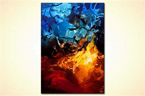 Painting For Sale Blue Red Contemporary Abstract Art