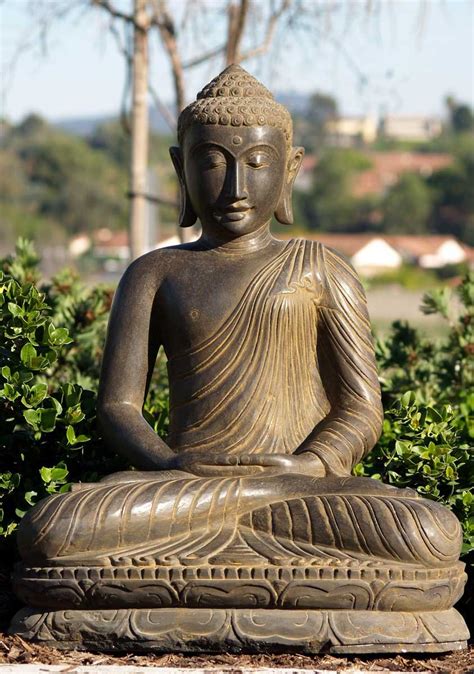 Sold Meditating Buddha Sculpture 32 59ls18 Hindu Gods And Buddha Statues