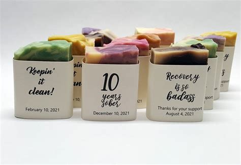 soap sobriety birthday party favors clean anniversary party etsy sobriety birthday