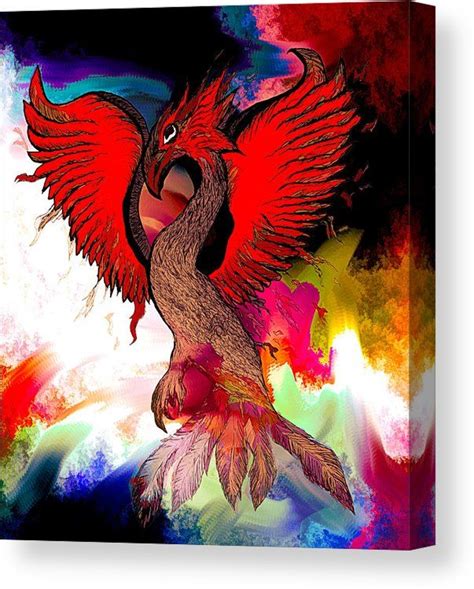 The Immortal Phoenix Canvas Print Canvas Art By Abstract Angel Artist Stephen K Canvas
