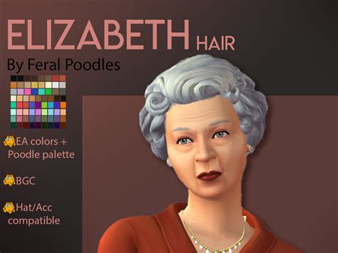Sims 4 Queen Elizabeth Hair
