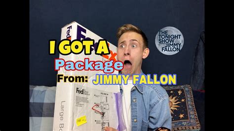 I Got A Package From Jimmy Fallon Unboxing Youtube