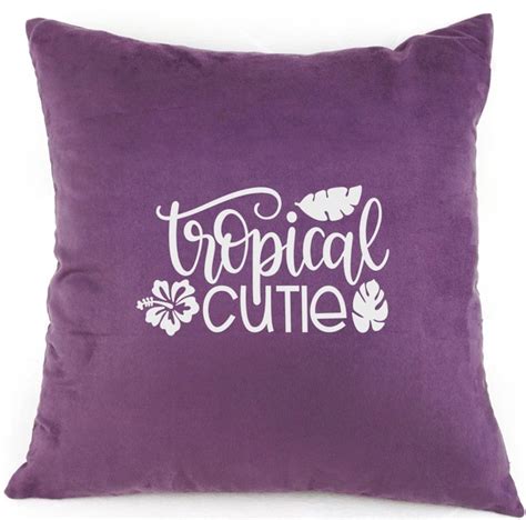 Tropical Cutie Design Pillow Case 4545 Felt Throw Pillow Cover Sham