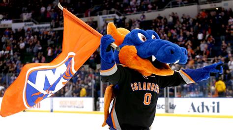 He's got spunk.he always messes with he was originally the mascot of the new york dragons arena football team. Islanders mascot isn't making the trip to Barclays Center | FOX Sports