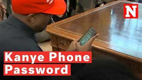 Kanye West Accidentally Reveals 000000 Phone Password During White