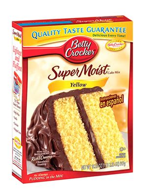 1 recipe homemade yellow cake mix + 3/4 cup water + 1 teaspoons vanilla + 1/2 cup butter, softened + 3 eggs. Printable Coupons: Betty Crocker, Schick Razors + More