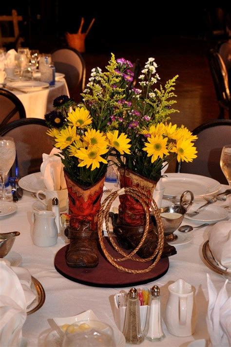 Cowboy Hat Centerpiece Ideas Western Christmas Party Western Birthday