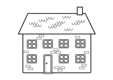 Dibujos de las partes de la casa para colorear. Dibujo para colorear casa - Img 23129