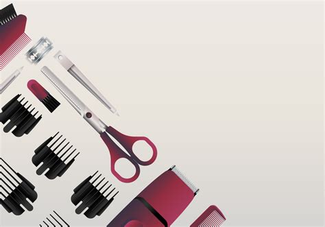 Set with beauty haircut accessories and equipment. Realistic Salon Tools and Equipment - Download Free ...