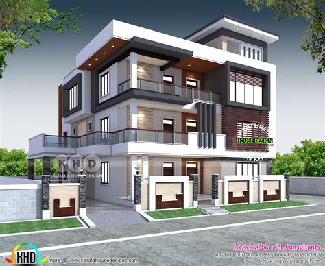 Luxury North India House Plan In Modern Style Kerala Home Design And