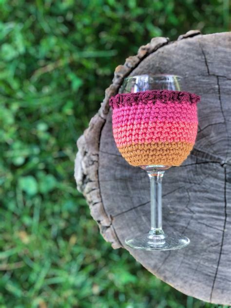 Crochet Wine Glass Cozy Pattern Crochet Pattern Wine Cozy Wine Etsy