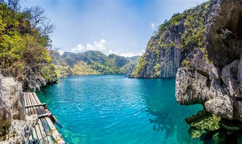 Baracuda Lake Coron Palawan Filippinerna Coron Palawan