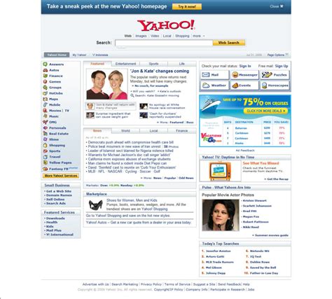 Comparing Yahoos New Homepage Design With The Old One
