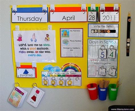 Preschool Circle Time Board And Supplies With Some Fun Ways To Have