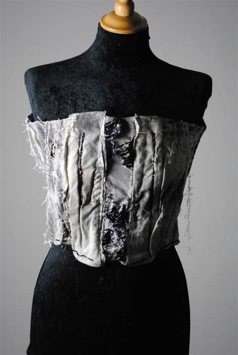 News Story Natural Disaster Inspired Garment Front View Of Corset