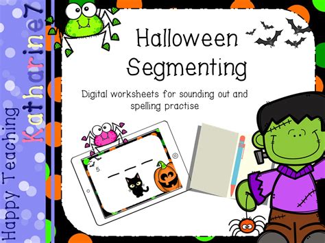 Digital Worksheet Halloween Phonics Freebie Teaching Resources