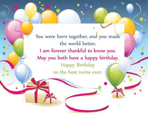 Happy Birthday Twins Wishes And Quotes 2happybirthday