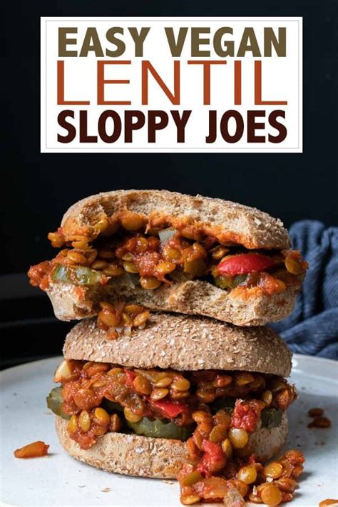 Vegan Lentil Sloppy Joes Recipe Recipe Lentil Sloppy Joes