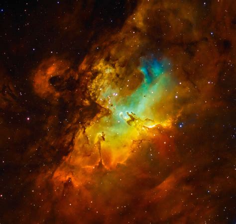 Space Photo The Eagle Nebula Pillars Of Creation Cosmos Etsy In 2022