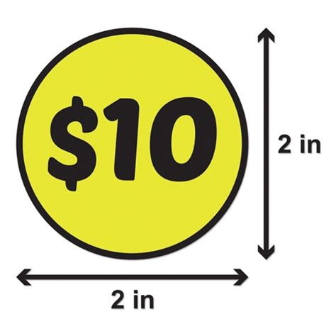 Convert american dollars to malaysian ringgits with a conversion calculator, or dollars to ringgits conversion tables. $10 Ten Dollar Price Sticker Labels
