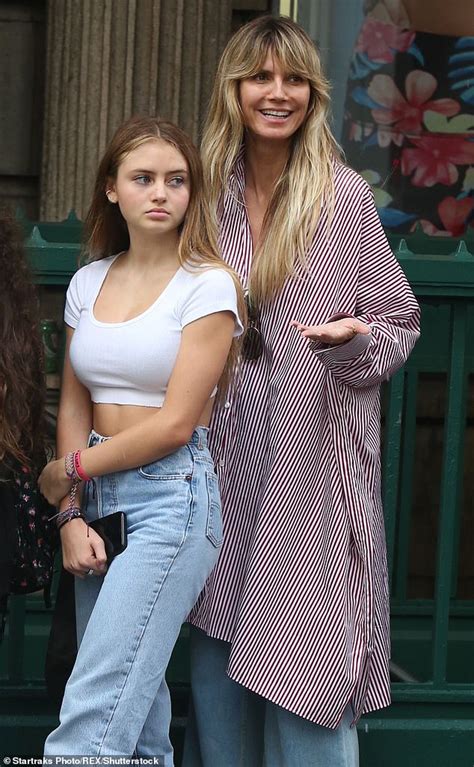 heidi klum s daughter leni was asked to model at age twelve but her mom refused daily mail online