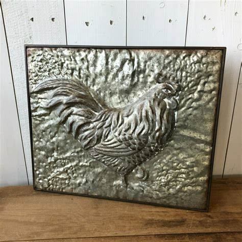 Maybe you would like to learn more about one of these? Rooster Pressed Metal Wall Art