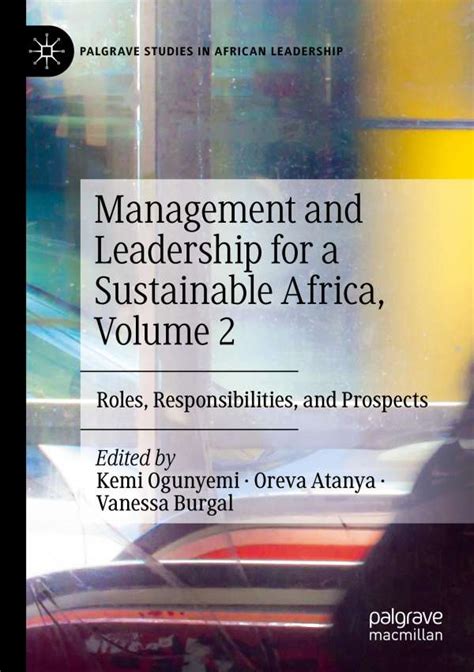Management And Leadership For A Sustainable Africa Volume 2 Buch Jpc