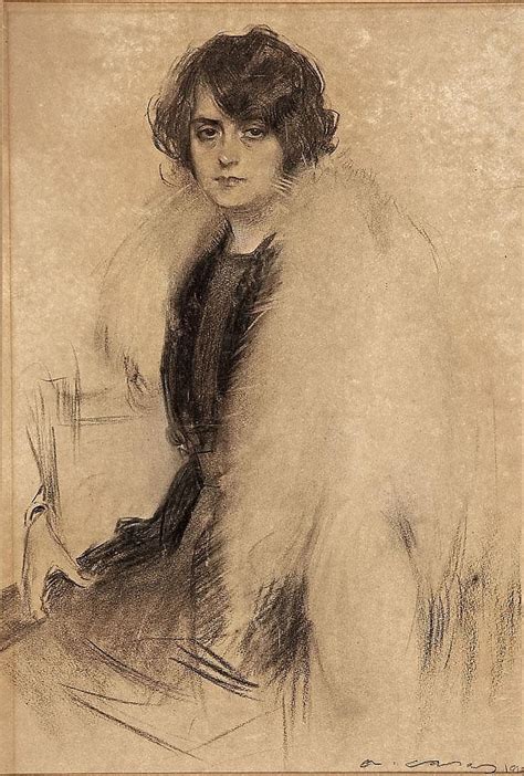 Ramón Casas Retrato De Julia Peraire 1920catalonia Catalunya