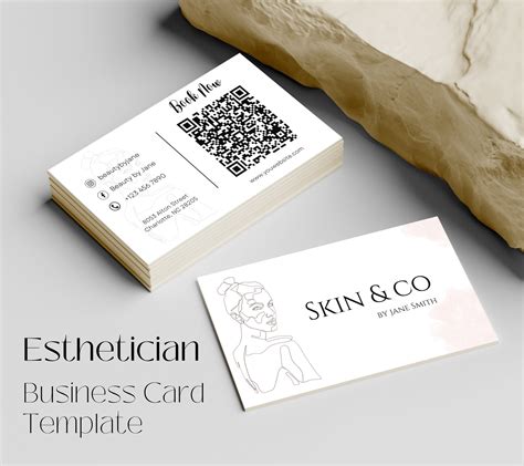 Esthetician Business Card I Printable Business Card Etsy