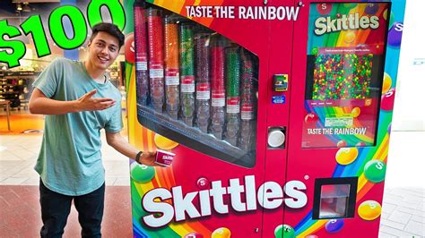 the skittles vending machine is a scam youtube