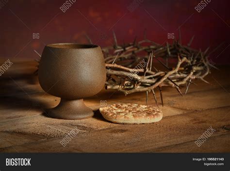 Communion Table Bread Image And Photo Free Trial Bigstock