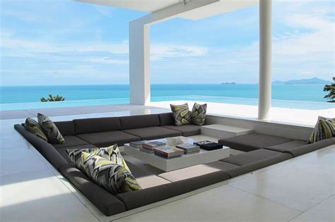 This 3d model was originally created with sketchup 8 and then converted to all other 3d formats. sunken-seating-area-by-pool | Modern patio, House design ...