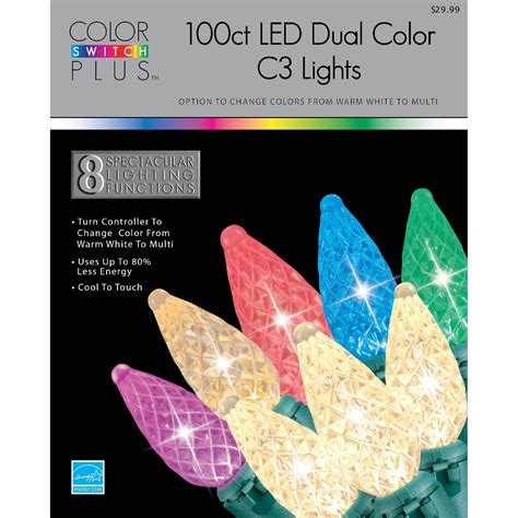 Color Switch Plus 100ct Dual Color Led Christmas Lights